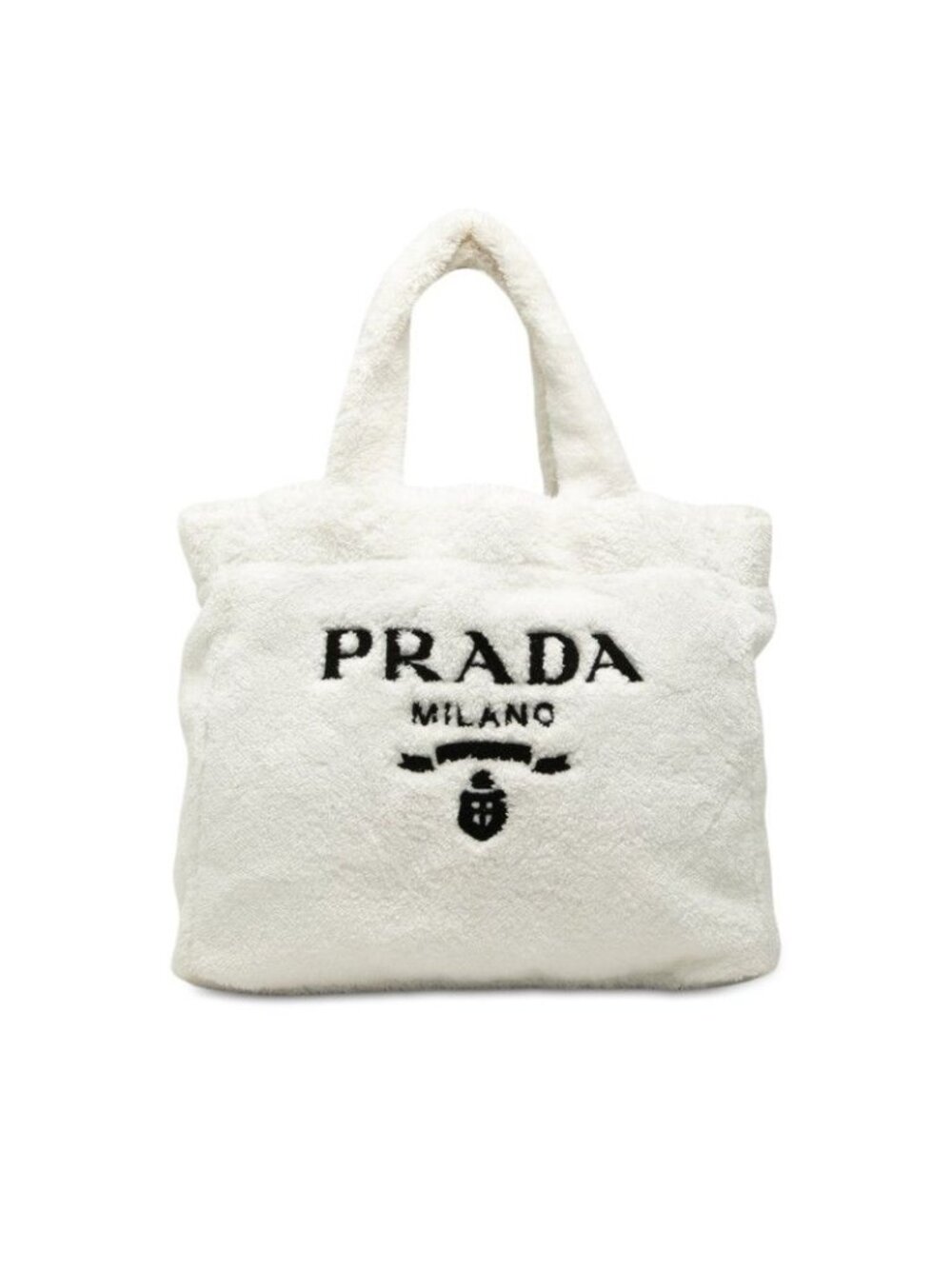 Prada Tote White Pile